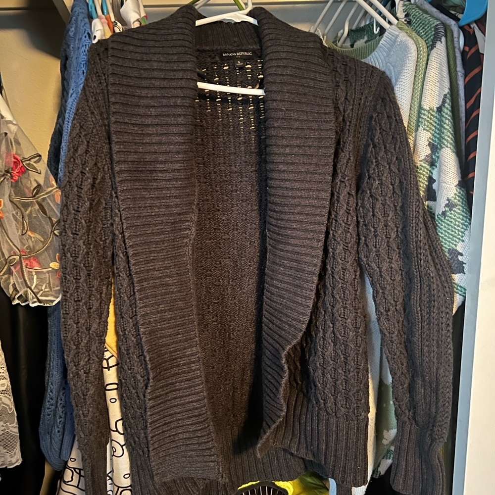 Banana Republic Gray Knit Sweater